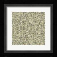 Sheer Romance Scroll I Framed Print