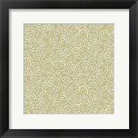 Sheer Romance Scroll II Framed Print