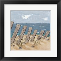 Beach Scene Triptych II Framed Print