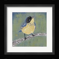 Patchwork Wren II Framed Print