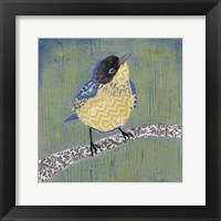 Patchwork Wren II Framed Print