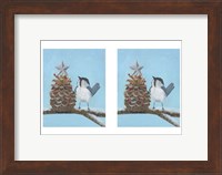 Chickadee Christmas II 2-Up Fine Art Print