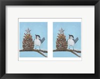Chickadee Christmas II 2-Up Fine Art Print