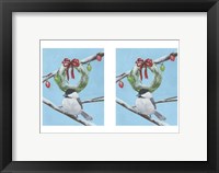 Chickadee Christmas III 2-Up Fine Art Print