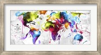 Abstract Map - World Fine Art Print