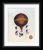Vintage Hot Air Balloons III Framed Print