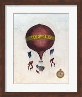 Vintage Hot Air Balloons III Fine Art Print