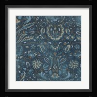 Aged Indigo I Framed Print