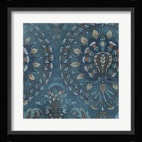 Aged Indigo III Framed Print
