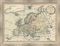 Historic Map of Europe Fine Art Print