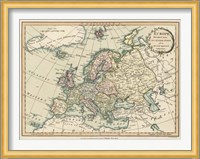 Historic Map of Europe Fine Art Print