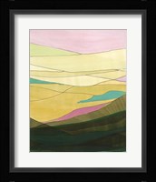 Pink Hills I Framed Print