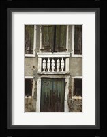 Venice Green Windows Fine Art Print