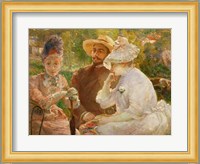 On The Terrace In Sevres With The Painter Henri Fantin-Latour Fine Art Print