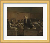 Court Scene - Speech For The Defense, 1907 Fine Art Print