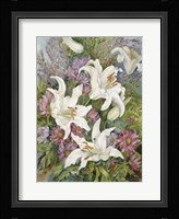 Lilies And Asters Fine Art Print