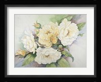 Cluster Of Yellow Roses Fine Art Print