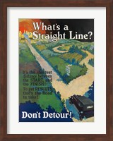 Straight Line Fine Art Print
