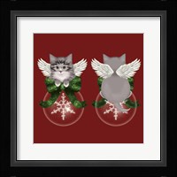 Happy Holidays Cat Back Fine Art Print