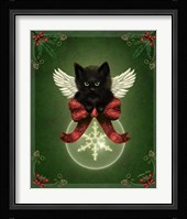 Merry Little Christmas Cat Framed Print