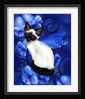 Sapphire Cat Framed Print