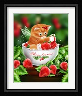 Strawberry Kitten Fine Art Print