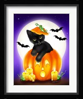 Halloween Kitty Framed Print