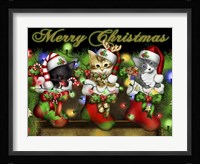 Purrfect Stocking Stuffers Framed Print