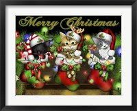 Purrfect Stocking Stuffers Framed Print