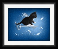 Key of Feathers Framed Print