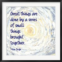 Great Things -Van Gogh Quote 2 Fine Art Print