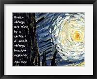 Great Things - Van Gogh Quote 1 Fine Art Print