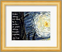 Great Things - Van Gogh Quote 1 Fine Art Print