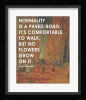 Normality -Van Gogh Quote 2 Fine Art Print