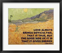 Love Brings -Van Gogh Quote Fine Art Print