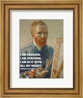 Seeking -Van Gogh Quote Fine Art Print