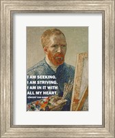 Seeking -Van Gogh Quote Fine Art Print