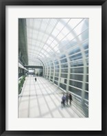 Business Travelers in Modern Airport Fine Art Print