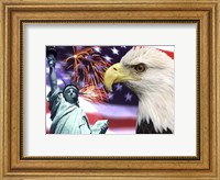 Fireworks by the Statue of Liberty Fine Art Print