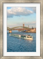 Scylla Tours Riverboat on The Rhine River Fine Art Print