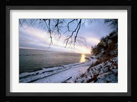 Snowy Coastline, Jasmund National Park Fine Art Print