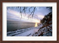 Snowy Coastline, Jasmund National Park Fine Art Print