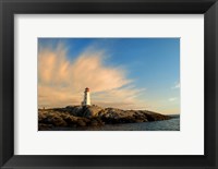 Peggy's Point Lighthouse at Sunset Fine Art Print