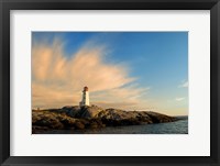 Peggy's Point Lighthouse at Sunset Fine Art Print