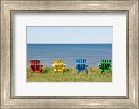 Beach Chairs on Prince Edward Island Fine Art Print