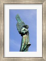 View of Angel in Quebec, Montreal Fine Art Print