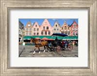 Medieval Market Square, Belgium Fine Art Print