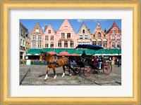 Medieval Market Square, Belgium Fine Art Print