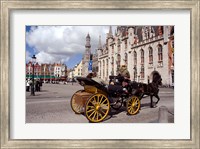 Horsedrawn Carriage Ride, Belgium Fine Art Print