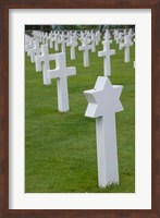 France, Normandy, WWII cemetery Fine Art Print